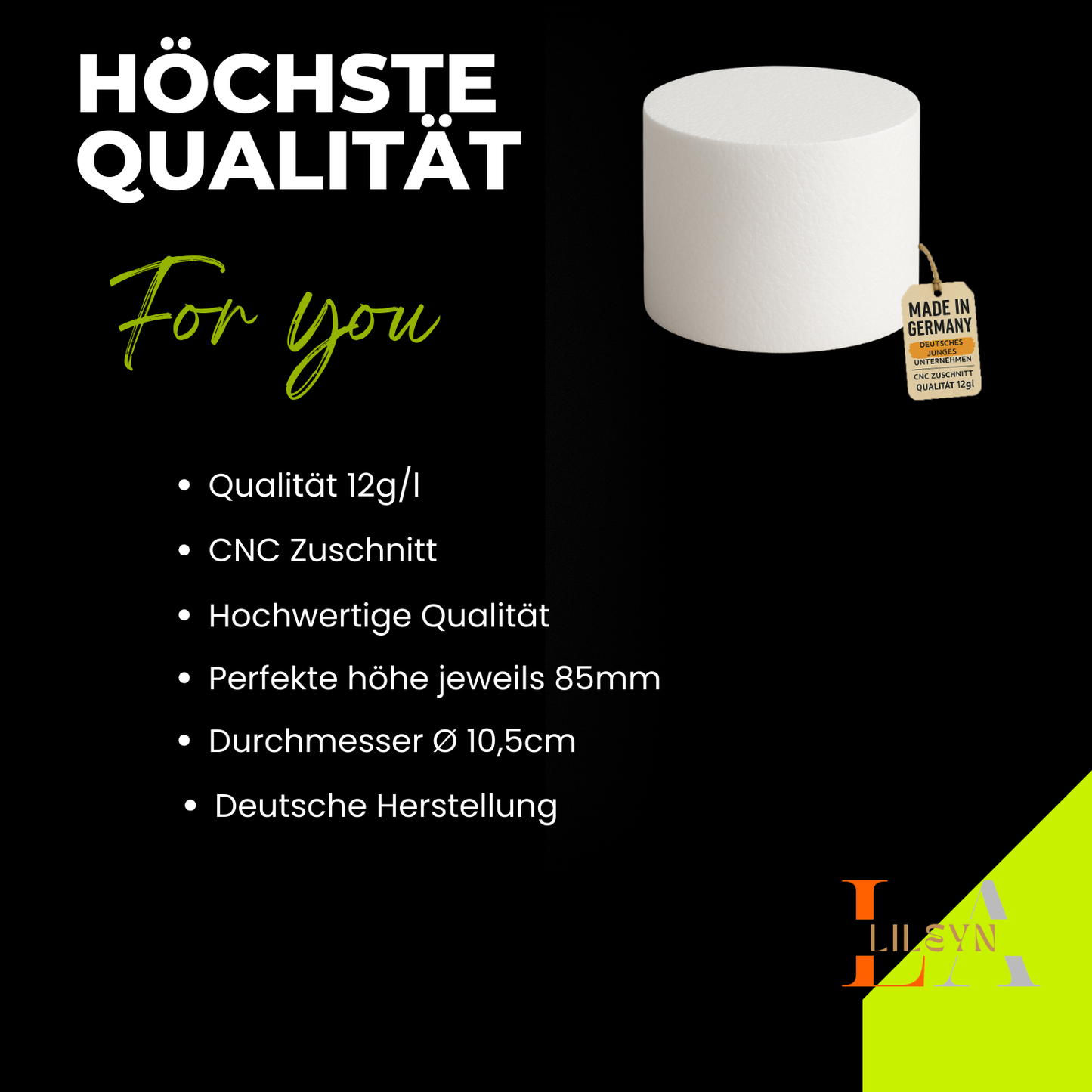 Styropor Cake Dummy rund – perfekte Basis für Geschenkbox & Geldgeschenk