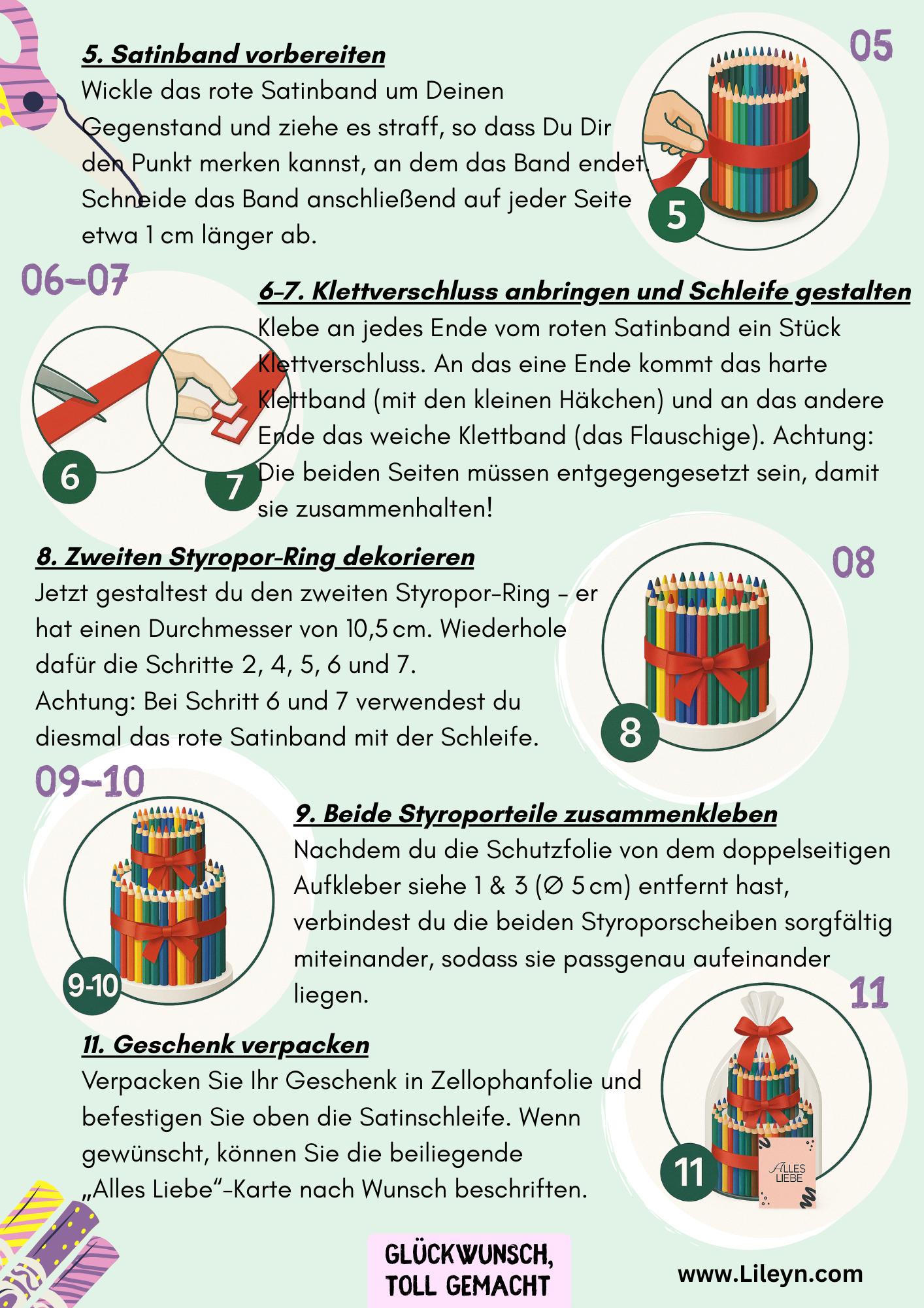 DIY-Bastelset für einen Tortenturm