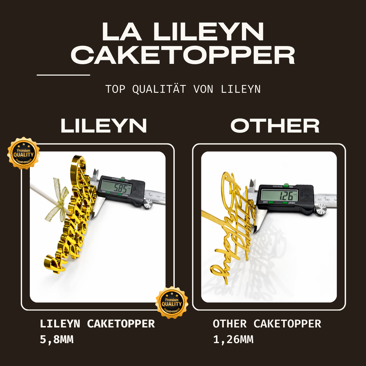 Cake Topper Happy Birthday – Glänzende Farben Gold Pink Blau Tortendeko