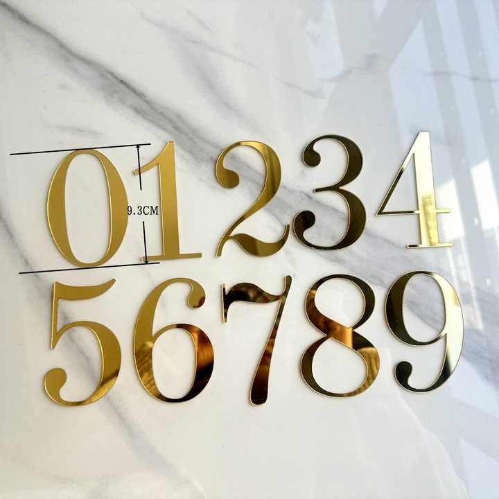 Set aus Glänzenden Zahlenkerzen – Goldene Torten Dekoration mit allen Zahlen (0-9) für Geburtstag, Jubiläum & Besondere Anlässe
