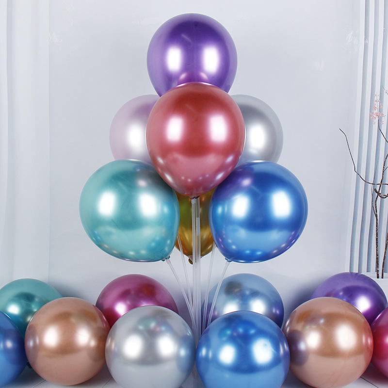 Metallic Herzballons in 18 Farben – Glänzende Folienballons für romantische Deko
