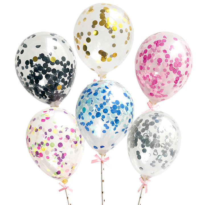 Caketopper Ballon Gold Konfetti – Tortendeko für Geburtstag, Hochzeit, Jubiläum & besondere Anlässe