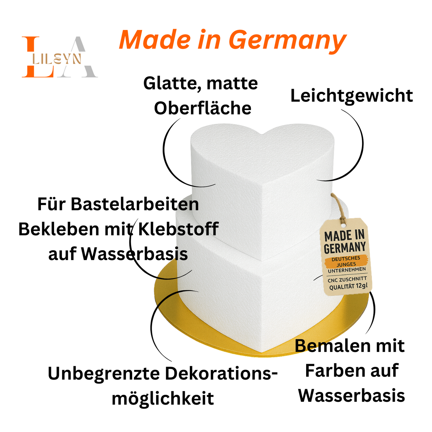 DIY-Bastelset in Herzform