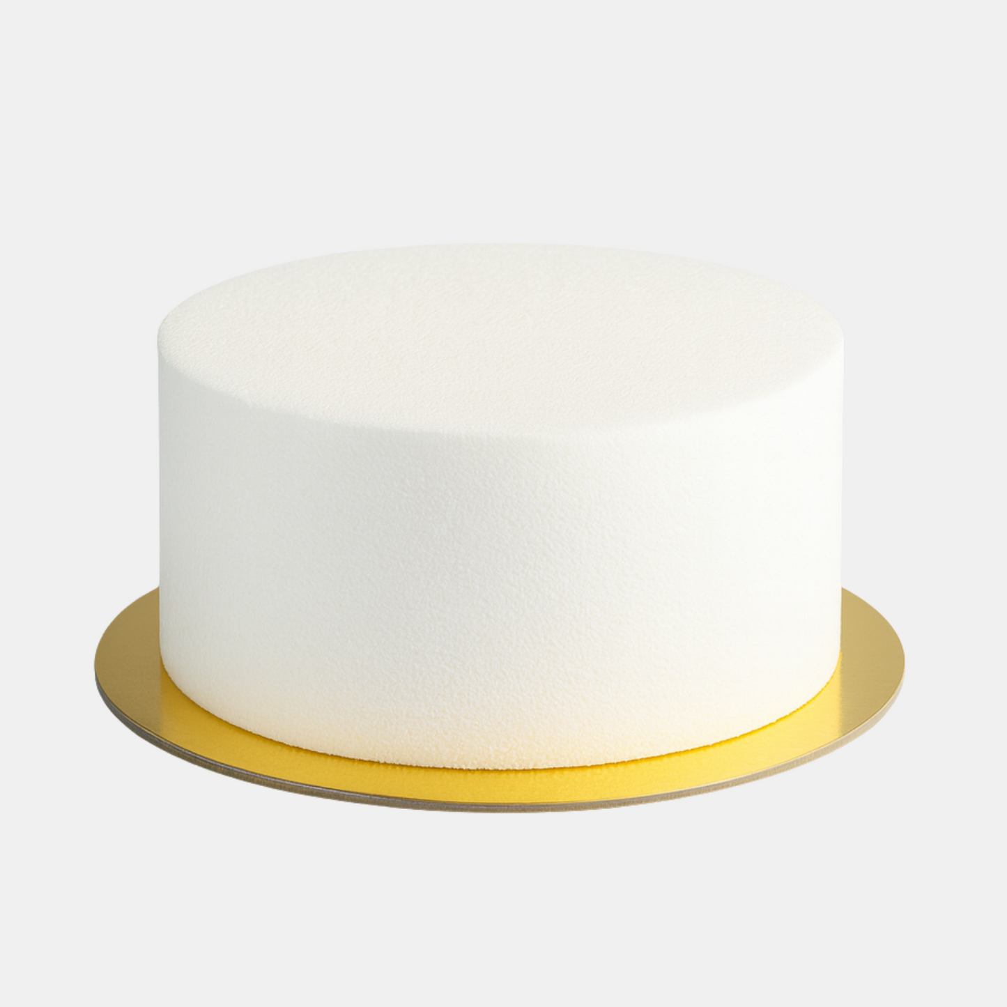 Einstöckige Styropor - Torte Ø 22 cm - mit goldenem Boden