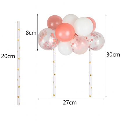 Ballon-Torten Dekoration 10èr Set
