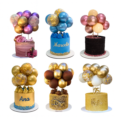 Ballon-Torten Dekoration 10èr Set