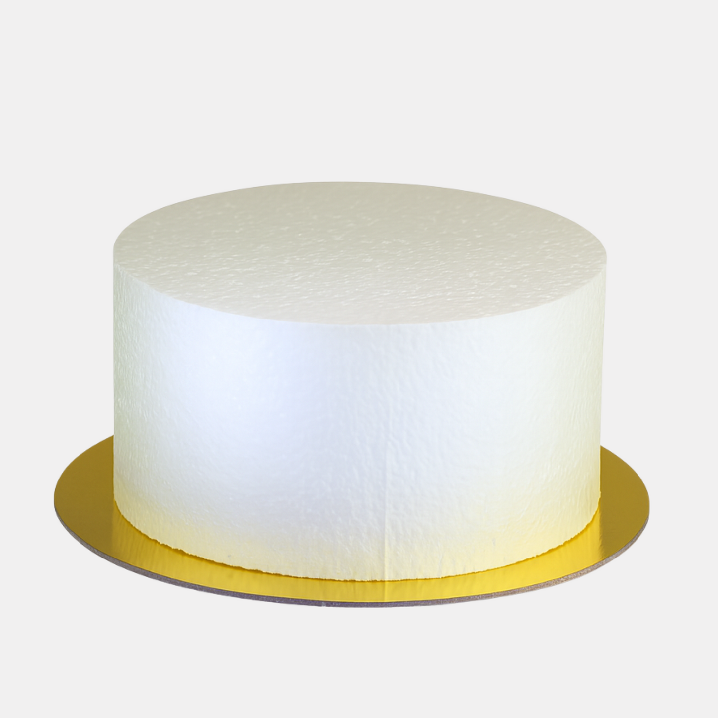 Einstöckige Styropor - Torte Ø 16 cm - mit goldenem Boden
