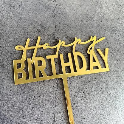 „Happy Birthday“ Caketopper