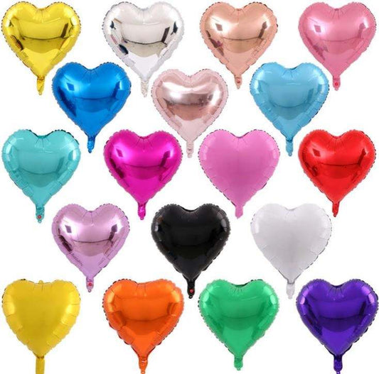 Herzballons in Metallic-Optik – 18 Farben zur Auswahl für romantische Anlässe & Feiern
