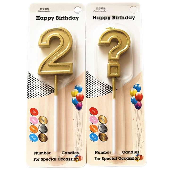 Goldene Zahlenkerzen für Torte – Individuell wählbar für Geburtstag, Jubiläum & besondere Anlässe