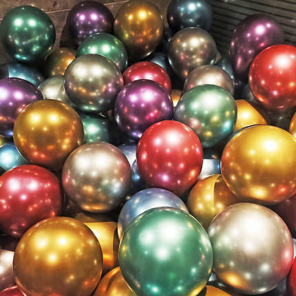 Metallic Herzballons in 18 Farben – Glänzende Folienballons für romantische Deko
