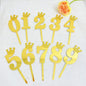 Zahlen Caketopper Gold mit Krone – Einzelne Zahl 0–9 aus Acryl für Geburtstag, Jubiläum & Tortendeko