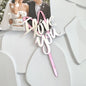 Caketopper "I Love You" Rosé Spiegel Acryl – Elegante Tortendeko für Hochzeit, Verlobung, Valentinstag & Jubiläum