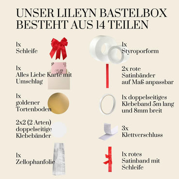 DIY Bastelbox Tortenturm mit Ausschnitt – Styropor-Torte für Flasche, Blumen & kreative Geschenke