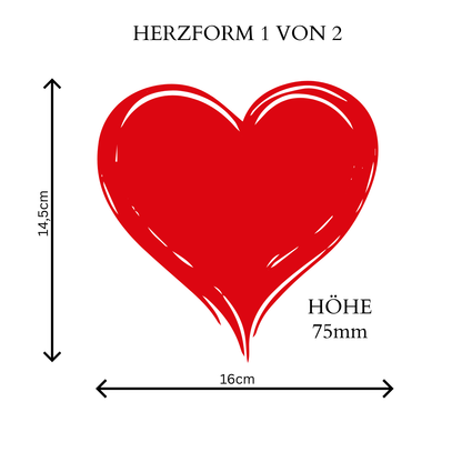 Styropor Herzform 2-stöckig – DIY Geschenkbox & Geldgeschenk