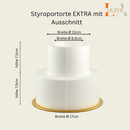 DIY-Bastelbset für einen Tortenturm mit Ausschnitt