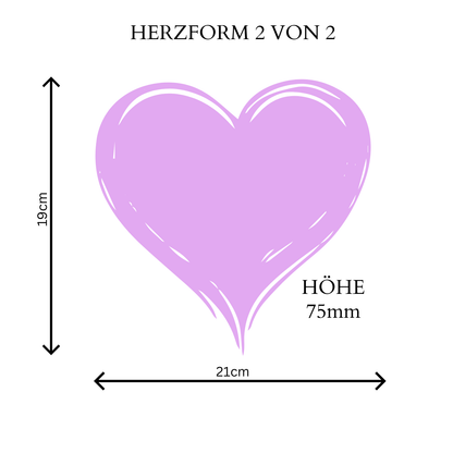 Styropor Herzform 2-stöckig – DIY Geschenkbox & Geldgeschenk