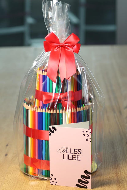 DIY Bastelbox Tortenturm – 2-stöckige Styropor-Torte zum Selbstgestalten | Kreatives Geschenkset mit Zubehör