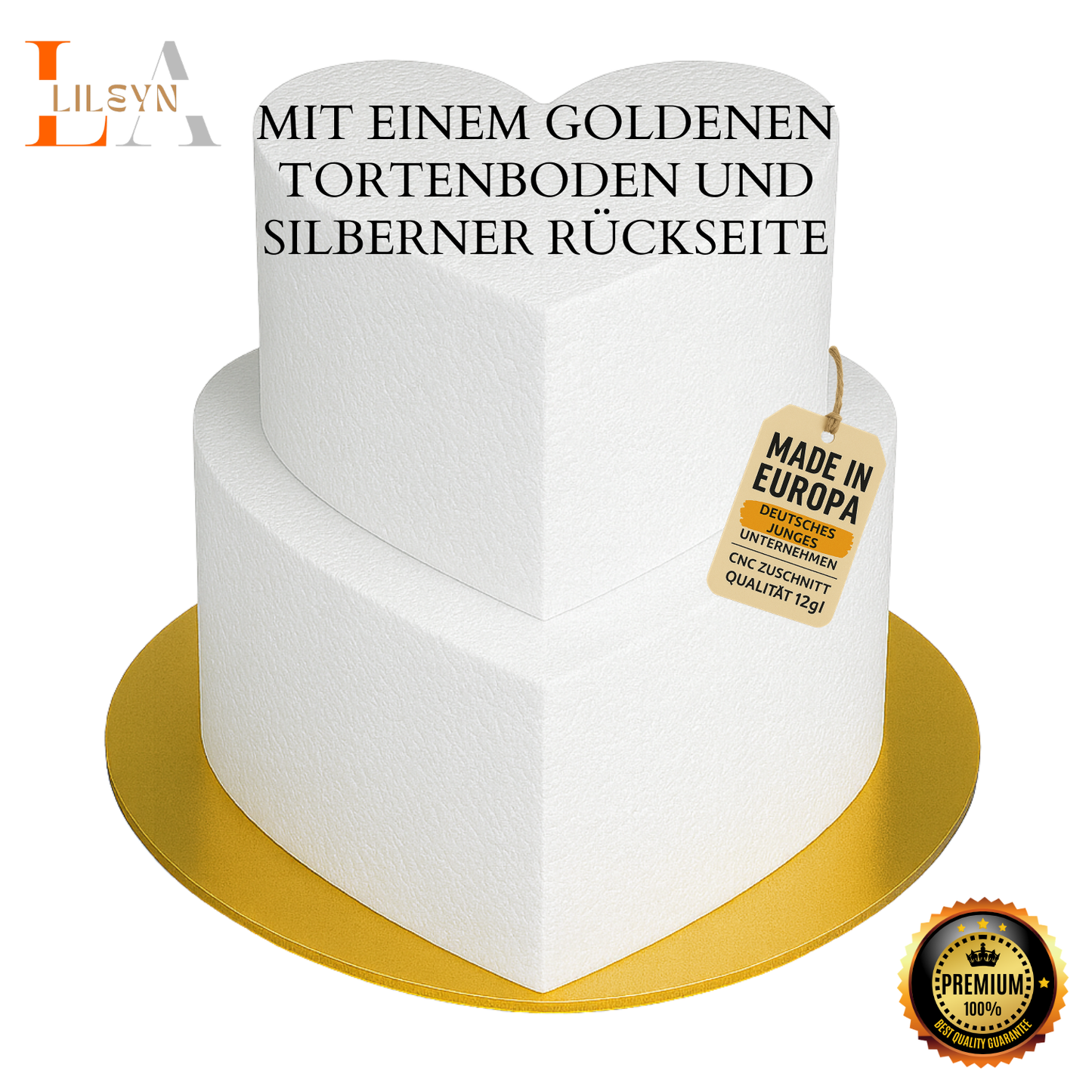 Styropor Herzform 2-stöckig – DIY Geschenkbox & Geldgeschenk