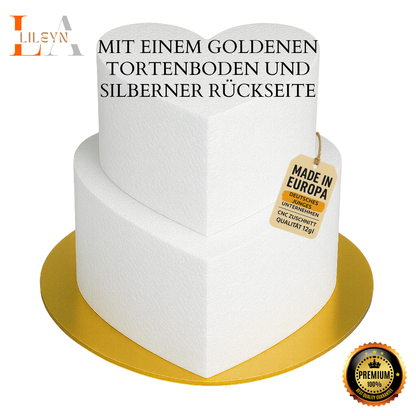 Styropor Herzform 2-stöckig – DIY Geschenkbox & Geldgeschenk