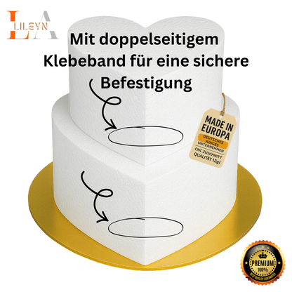 Styropor Herzform 2-stöckig – DIY Geschenkbox & Geldgeschenk