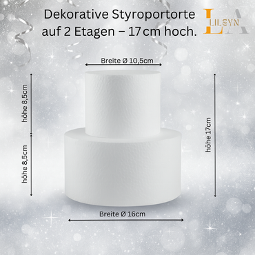 Styropor Torte 2-stöckig