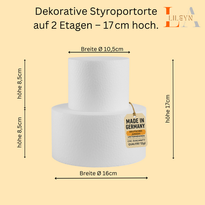 GR - Styropor Torte 2-stöckig