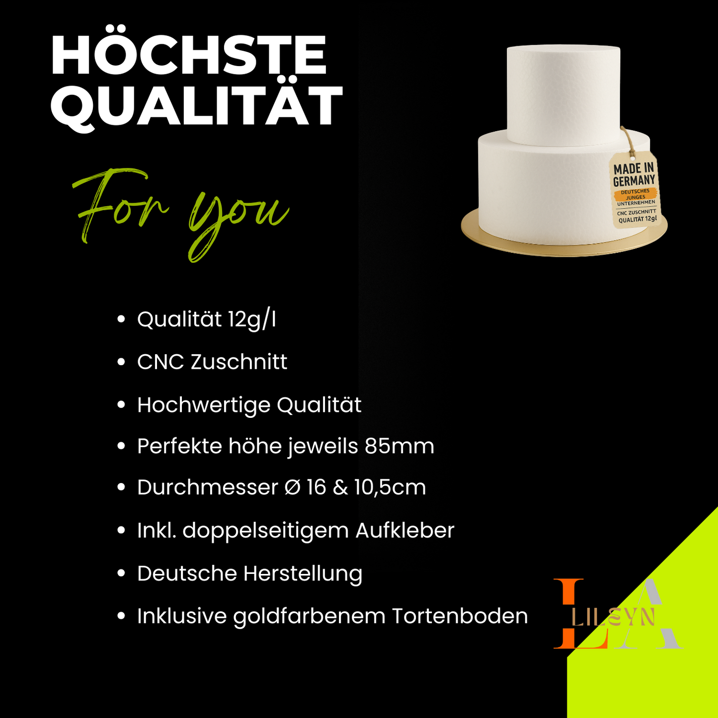 DIY-Bastelset für einen Tortenturm