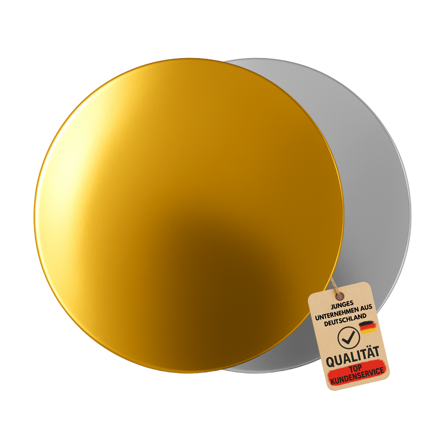 Tortenboden Rund Gold & Silber Ø20 cm – 2 mm – Elegant & Lebensmittelecht